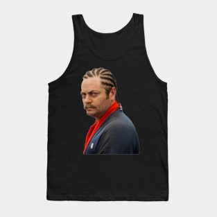 Ron Swanson Braids Tank Top